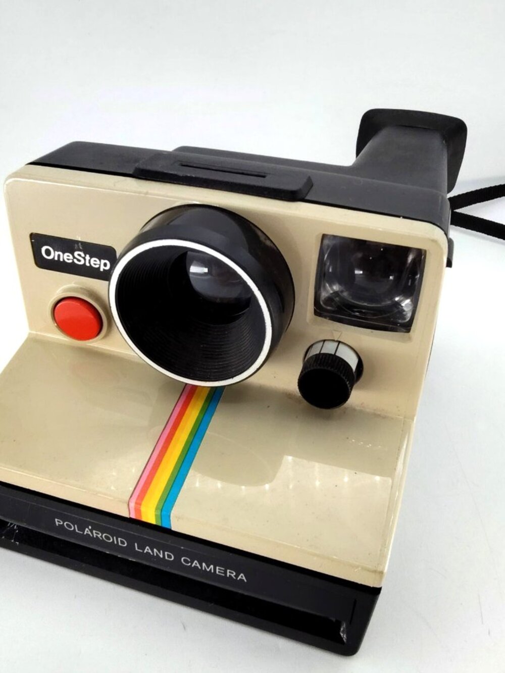 Polaroid OneStep SX-70 Rainbow Stripe Instant Film Camera Vintage UNTESTED